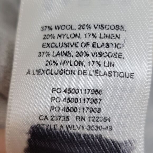 BABATON by Aritzia Lance Wool Blend Long Open Front Cardigan Grey XS - Picture 3 of 4